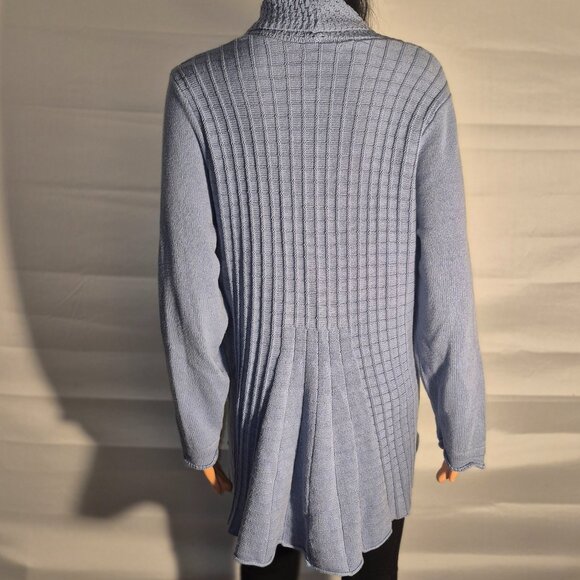 ARCHITECT Cardigan knit sweater, Blue in size 2XL - Picture 7 of 16